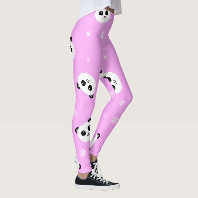 Rosa Pandadamasker för Panda | Baby4Life | Leggings (Höger)