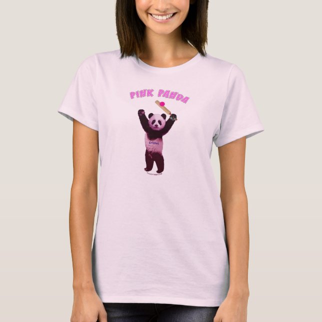 Rosa Pandasyrsa T Shirt (Framsida)