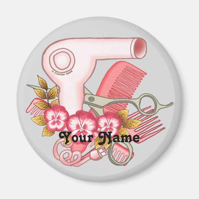 Rosa Pansy Beautician Magnet (Framsidan)