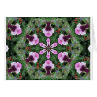 Rosa Pansy Hälsningskort