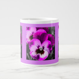 Rosa Pansy Kopp Jumbo Mugg
