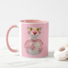 Rosa pantermugg - CelebriDucks Rubber ankakoppar Mugg
