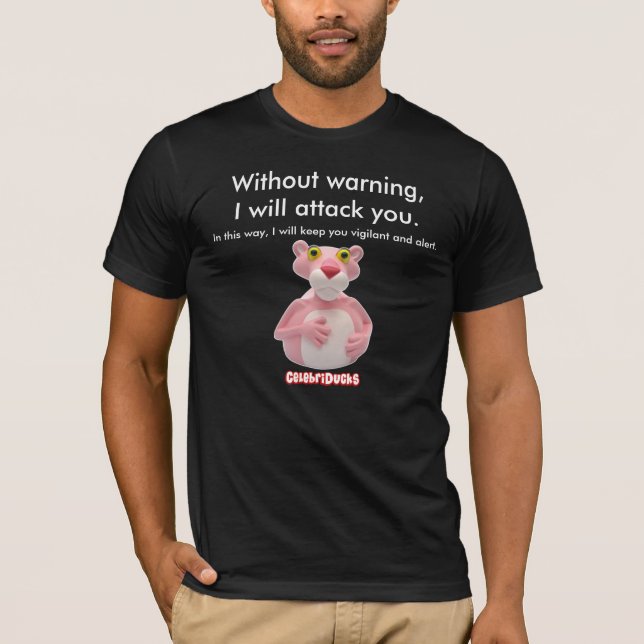 Rosa panterTshirtparodi CelebriDucks. T Shirt (Framsida)