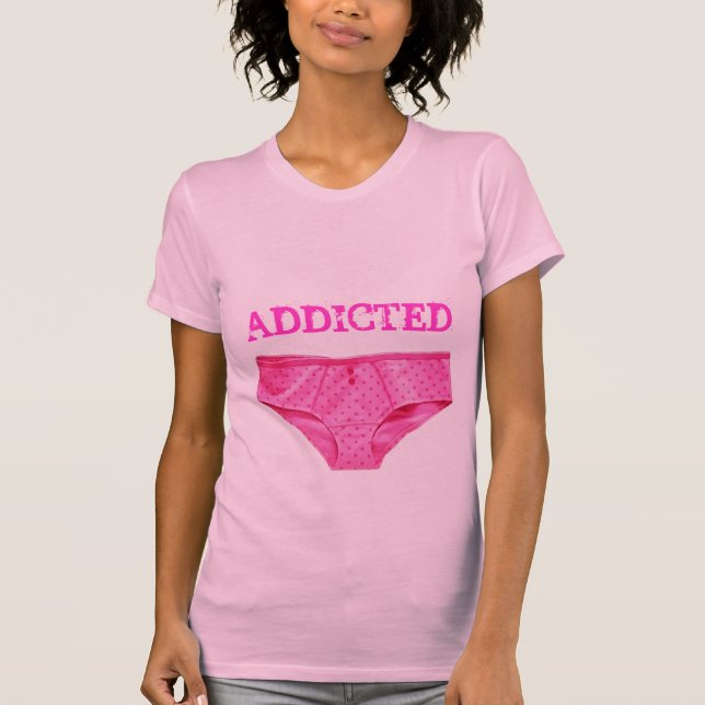 ROSA PANTYKNARKARE (damer rena Twofer) T Shirt (Framsida)