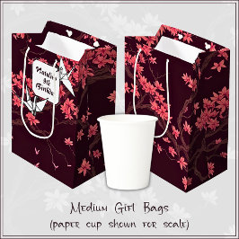 Rosa Papper Crane Origami Cherry Blommar