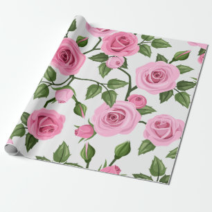 Rosa Papper för avverkning av bomullskandy Ro Möns Presentpapper