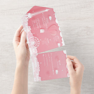 Rosa Papper Paris Quinceañera