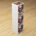 Rosa Papper Presentask för Vinflaska för blomning<br><div class="desc">Rosa Papper Flower Collage Presentask för Vinflaska av Willowcatdedesign</div>