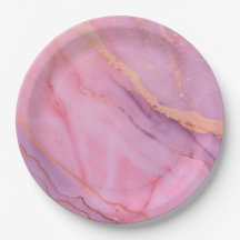 Rosa pappers tallrikar