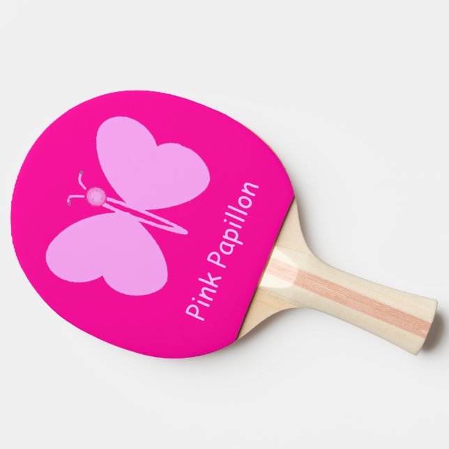 Rosa Pappillon Pingisracket (Sidan)