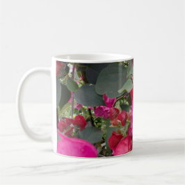 Rosa Pappra blommor Kaffemugg
