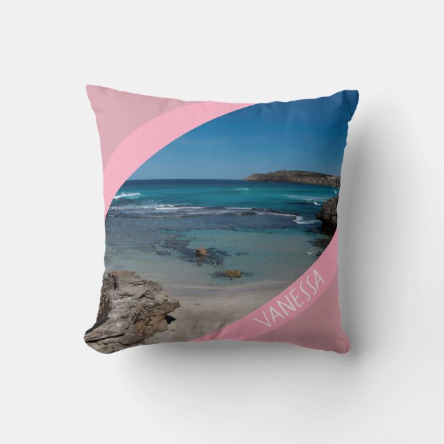 Rosa paradis strand vik landskap Australien Kudde (Framsida)