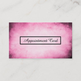 rosa parchmenttidsbeställningspåminnelse tidsbeställning kort