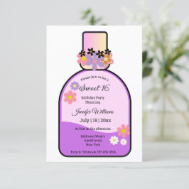 rosa parfym flaska 16 minimalister inbjudningar