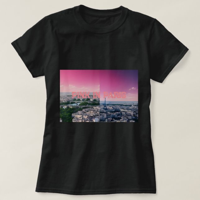 rosa paris Kvinnors T-Shirts (Design framsida)