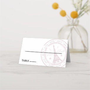 Rosa Paris Pass Place Card Placeringskort