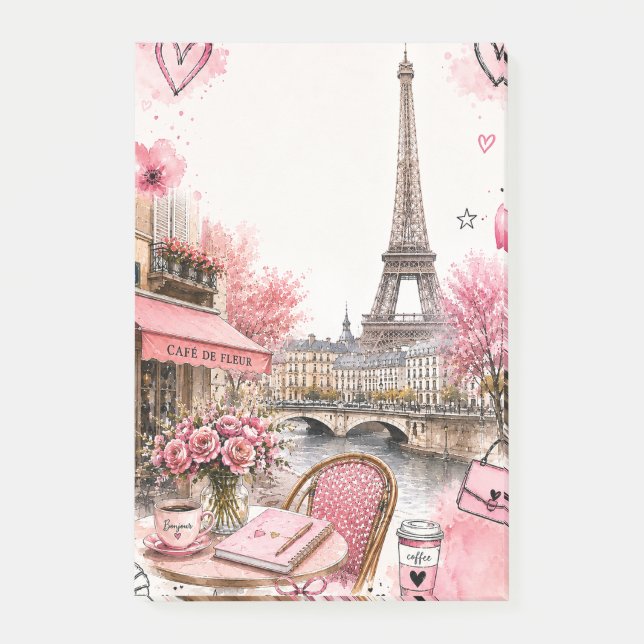 Rosa Paris  Post-it Block (Framsida)