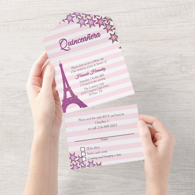 Rosa Paris Thmet Quinceañera (Tearaway)