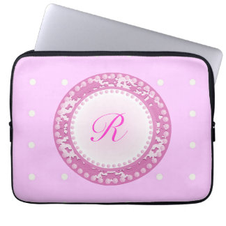 Rosa pärlor laptop sleeve