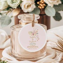 Rosa pärlor och Prosecco Rosa Bröllopsdusch