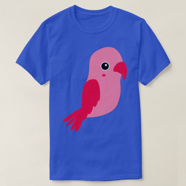 Rosa Parrot 2 T Shirt (Design framsida)