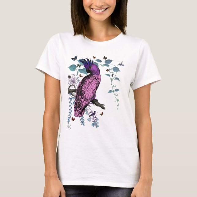 Rosa Parrot Tee Shirt (Framsida)