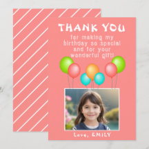 Rosa Party Balloons Girl Birthday Photo