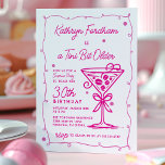 Rosa PARTY Doodle Martini 30års födelsedag Inbjudningar<br><div class="desc">Det här temat på födelsedagsinbjudan för espresso martini är en stor rosa doodle martini och ram. Hela texten kan redigeras.</div>