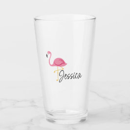 Rosa Party Flamingo Glass Kopp