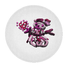 Rosa party snögubbe