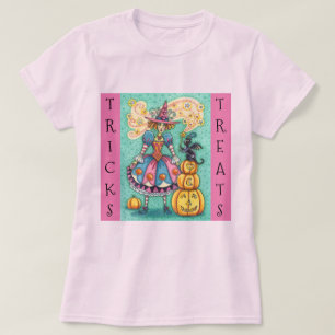 ROSA PARTY WITCH, MAGIC BLACK CAT BUS ELLER GODIS T SHIRT