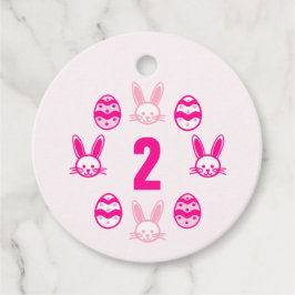 Rosa Påsk 2:a födelsedag Gåvor Etiketter