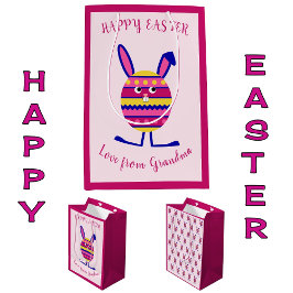 Rosa påskägg bunny anpassningsbar