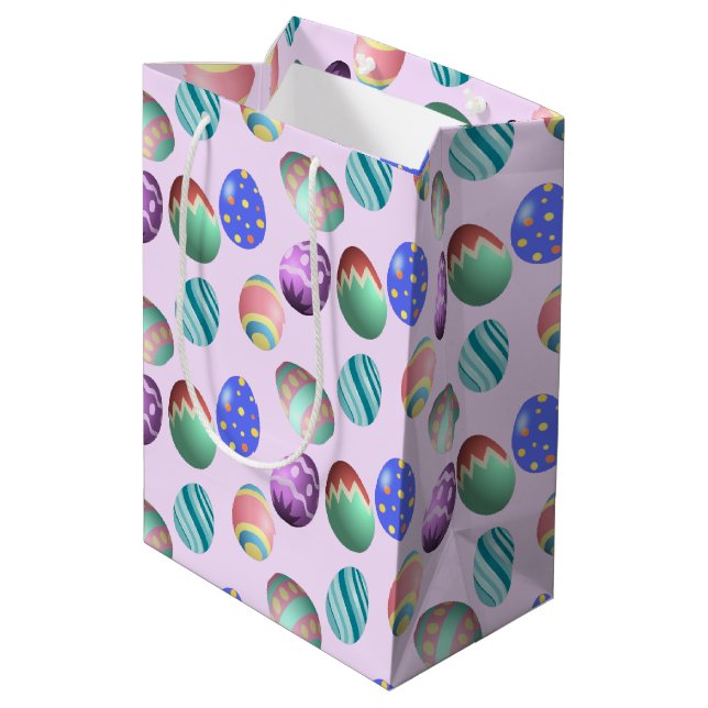Rosa Påskägg Påsk Party Ägg Hunt Pastel Cute (Baksidan Vinklad)