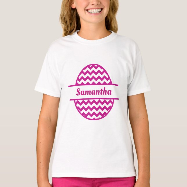 Rosa Påskägg T Shirt (Framsida)