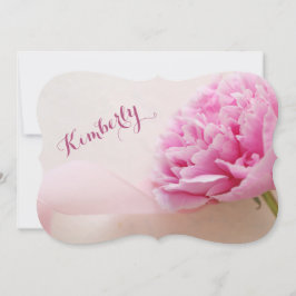 Rosa påsklilja med band brudtjänsteflicka inbjudningar