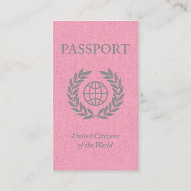 rosa pass visitkort (Framsida)