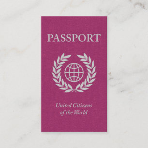 rosa pass visitkort