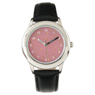 Rosa Passion Golden Stars Watch Armbandsur