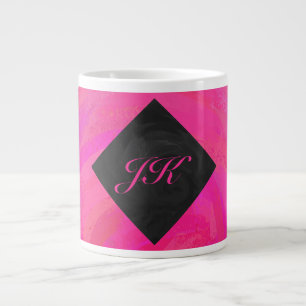 Rosa Passion Monogram Jumbo Mugg