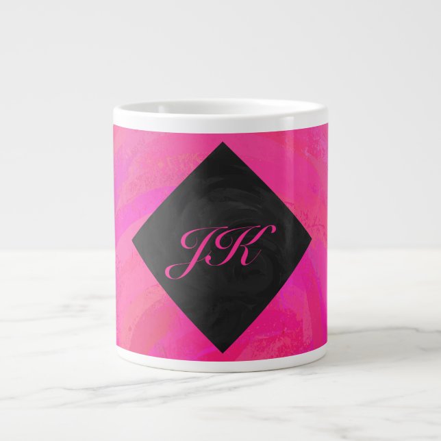 Rosa Passion Monogram Jumbo Mugg (Framsidan)