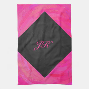 Rosa Passion Monogram Kökshandduk