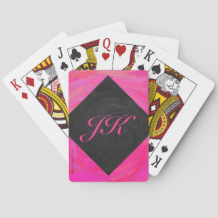 Rosa Passion Monogram Spelkort
