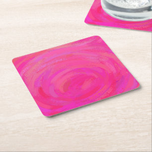 Rosa Passion Underlägg Papper Kvadrat