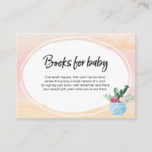 Rosa Pastel Baby Shower-infogningskort