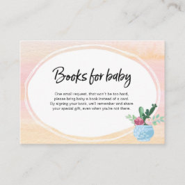 Rosa Pastel Baby Shower-infogningskort Tilläggskort