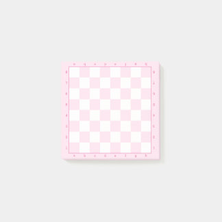 Rosa Pastel Chess Board-mall Post-it Block