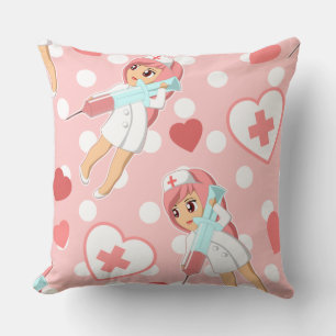 Rosa Pastel Decora Menhera Kei Kawaii Nurse Kudde