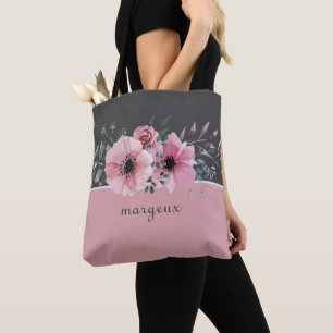 Rosa Pastel Flowers Tygkasse