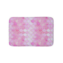 Rosa Pastel & Guld Shimmer Sjöjungfru Mönster